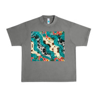 Tornado turquoise glitter cowhide Urban Heavy Tee - JahusDesignShop