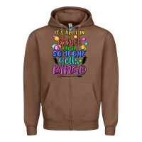 Chestnut bingo Zipper Hoodie - MaliasSmallBusiness