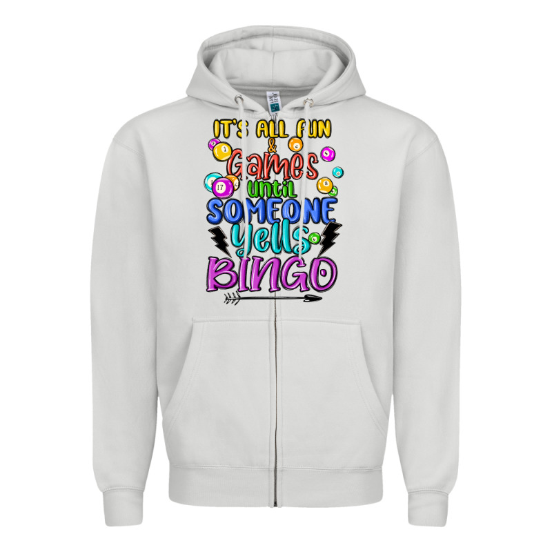 Bingo Zipper Hoodie by MaliasSmallBusiness | Teevron