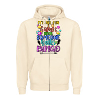 Sandshell bingo Zipper Hoodie - MaliasSmallBusiness