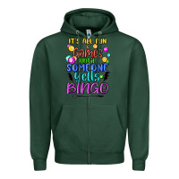 Sports Green bingo Zipper Hoodie - MaliasSmallBusiness