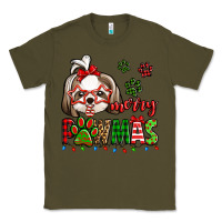 Army Green merry pawmas christmas shih tzu Classic Tee - Jasminsmagicworld
