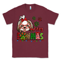 Burgundy merry pawmas christmas shih tzu Classic Tee - Jasminsmagicworld