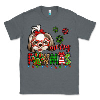 Charcoal Heather merry pawmas christmas shih tzu Classic Tee - Jasminsmagicworld