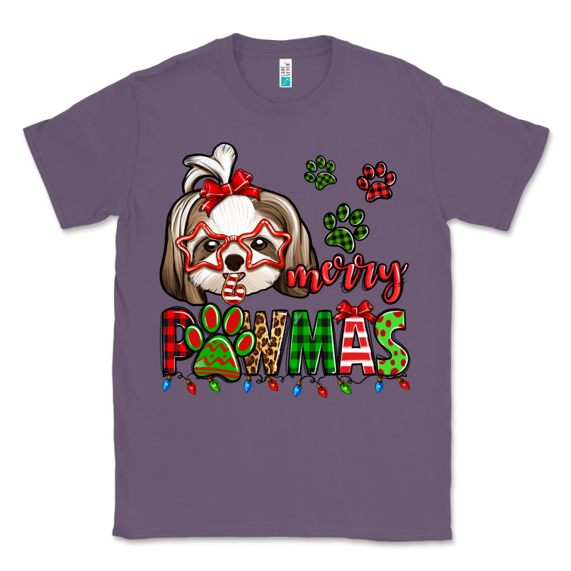 Merry Pawmas Christmas Shih Tzu Classic Tee by Jasminsmagicworld | Teevron