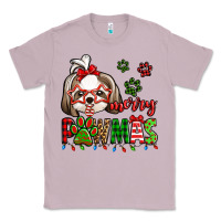 Lilac merry pawmas christmas shih tzu Classic Tee - Jasminsmagicworld