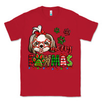 Red merry pawmas christmas shih tzu Classic Tee - Jasminsmagicworld