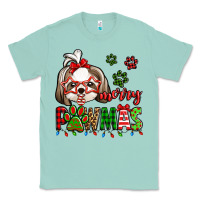 Seafoam merry pawmas christmas shih tzu Classic Tee - Jasminsmagicworld