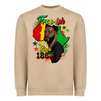 Mushroom free ish since 1865 black man Heavyweight Sweatshirt - HRA Design Shop
