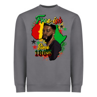 Storm free ish since 1865 black man Heavyweight Sweatshirt - HRA Design Shop