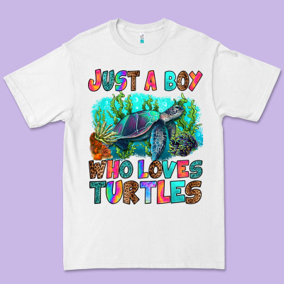 Premium Tee just a boy who loves turtles