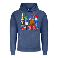 Vintage Denim 4th of July American drinks America Vintage Hoodie - Neo Western