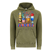4th Of July American Drinks America Vintage Hoodie | Teevron