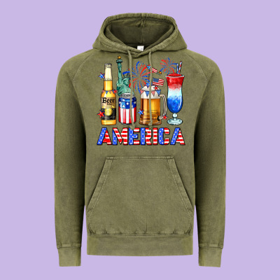 4th Of July American Drinks America Vintage Hoodie Designed By Neo Western