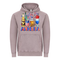 Vintage Zinc 4th of July American drinks America Vintage Hoodie - Neo Western