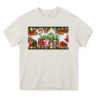 Cream Christmas Santa's Helper Heavy Core Tee - Artiststas