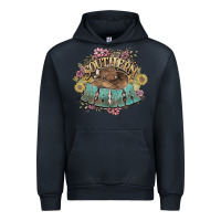 Navy Southern Nana western flowers Urban Hoodie - HowdyJamesFarm