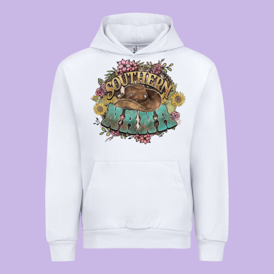 Southern Nana Western Flowers Urban Hoodie Designed By Howdyjamesfarm