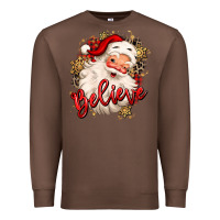 Chestnut believe christmas santa claus Premium Sweatshirt - MaliasSmallBusiness