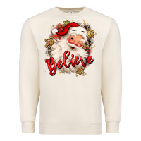 Sandshell believe christmas santa claus Premium Sweatshirt - MaliasSmallBusiness