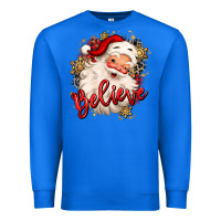 True Royal believe christmas santa claus Premium Sweatshirt - MaliasSmallBusiness
