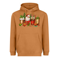 Meerkat Christmas Santa coffee cups Heavyweight Hoodie - MaliasSmallBusiness