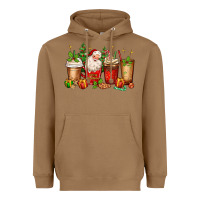 Toasted Coconut Christmas Santa coffee cups Heavyweight Hoodie - MaliasSmallBusiness