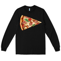 Black pizza slice Long Sleeve Tee - AdoDesignShop