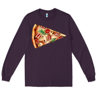 Plum pizza slice Long Sleeve Tee - AdoDesignShop