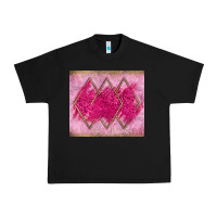Black pink glitter Urban Heavy Tee - JahusDesignShop