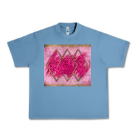 Pebble Blue pink glitter Urban Heavy Tee - JahusDesignShop