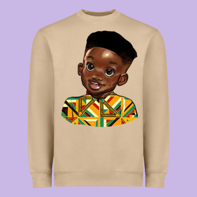 Black Boy Heavyweight Sweatshirt Designed By Hra Design Shop