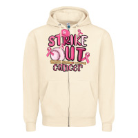 Sandshell strike out cancer baseball Zipper Hoodie - MaliasSmallBusiness