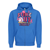 True Royal strike out cancer baseball Zipper Hoodie - MaliasSmallBusiness