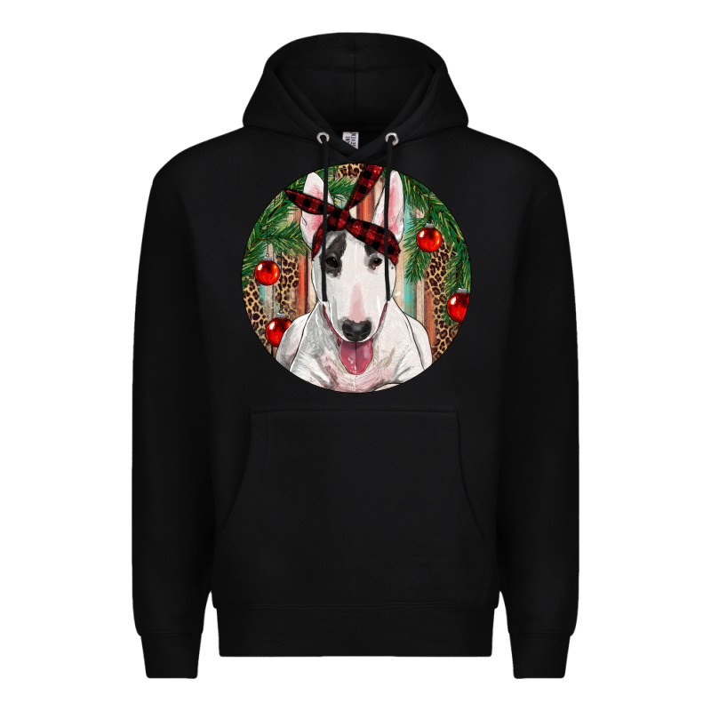 Christmas Bull Terrier Premium Hoodie by RanaPortraitStore | Teevron
