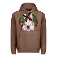 Chestnut Christmas Bull Terrier Premium Hoodie - RanaPortraitStore