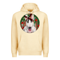Pina Colada Christmas Bull Terrier Premium Hoodie - RanaPortraitStore