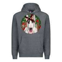 Rock Christmas Bull Terrier Premium Hoodie - RanaPortraitStore