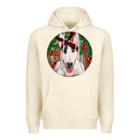 Sandshell Christmas Bull Terrier Premium Hoodie - RanaPortraitStore