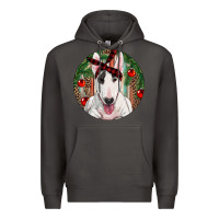 Smoke Christmas Bull Terrier Premium Hoodie - RanaPortraitStore