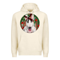 Tofu Christmas Bull Terrier Premium Hoodie - RanaPortraitStore