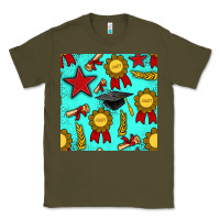 Army Green graduation seamless pattern Classic Tee - BundleAndBundleShop
