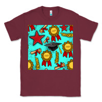 Burgundy graduation seamless pattern Classic Tee - BundleAndBundleShop