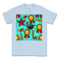 Dusty Blue graduation seamless pattern Classic Tee - BundleAndBundleShop