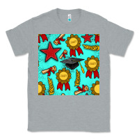 Heather Grey graduation seamless pattern Classic Tee - BundleAndBundleShop