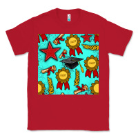 Red graduation seamless pattern Classic Tee - BundleAndBundleShop