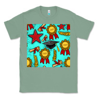 Sage graduation seamless pattern Classic Tee - BundleAndBundleShop