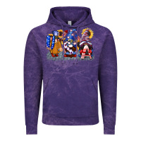 Cloud Purple USA 4th of July gnomes  4th of july Vintage Hoodie - CowGirlArtShop