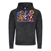 Vintage Black USA 4th of July gnomes  4th of july Vintage Hoodie - CowGirlArtShop