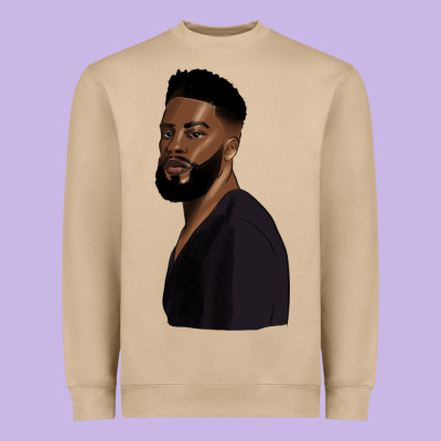 African Men Heavyweight Sweatshirt Designed By Hra Design Shop